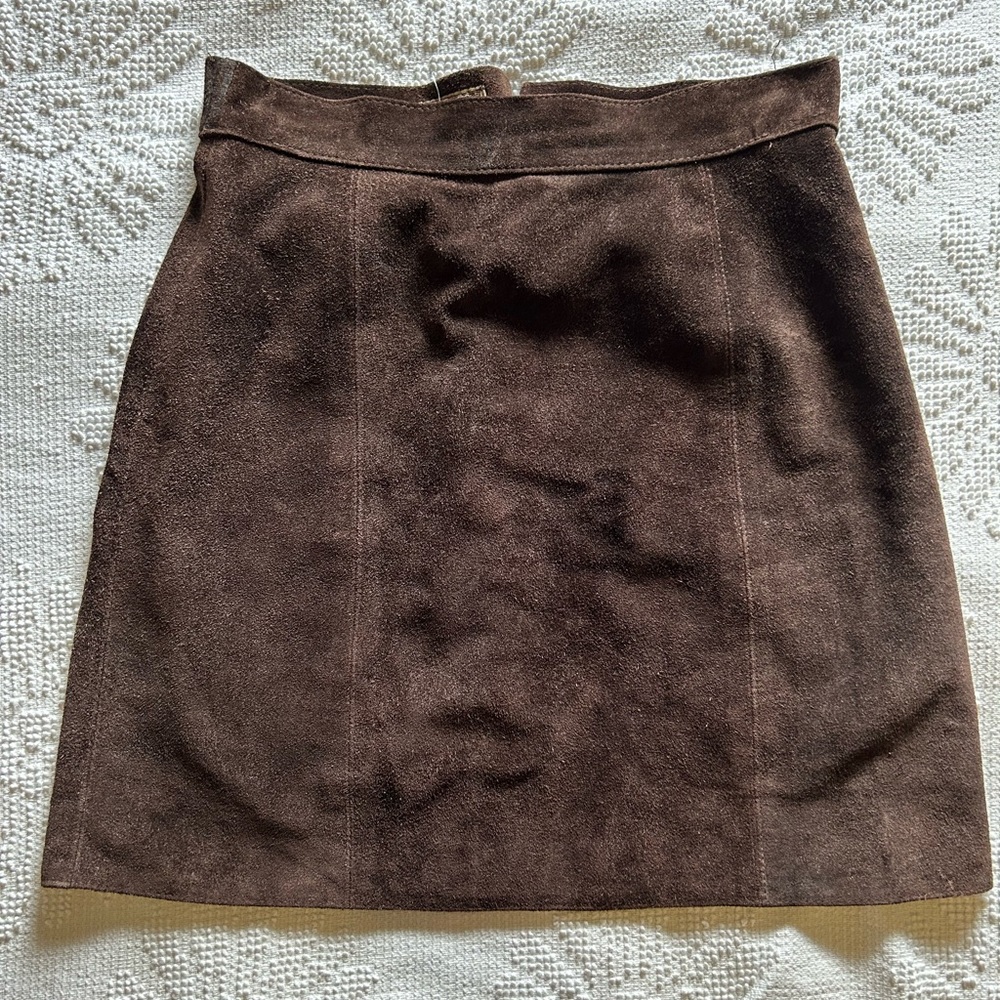 Vintage 70s Suede Skirt